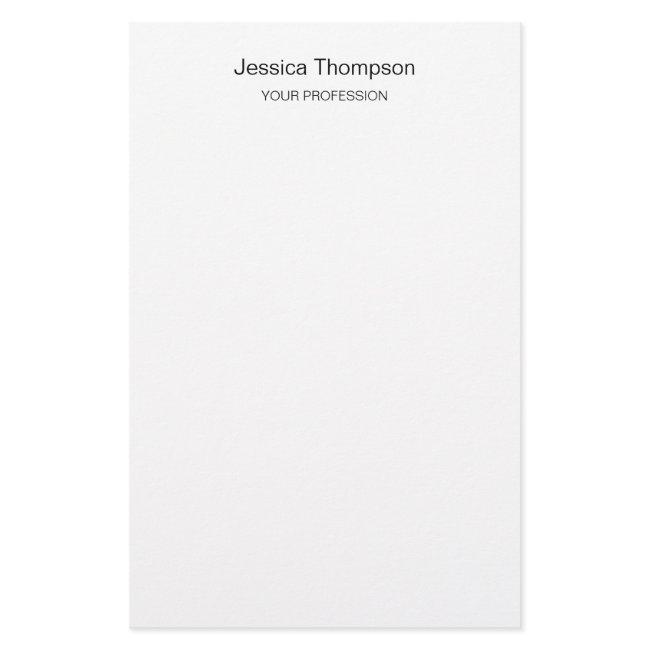 Modern Elegant Plain Simple Professional Stationery