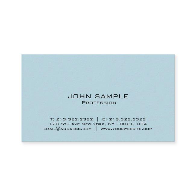 Modern Elegant Professional Simple Blue Design