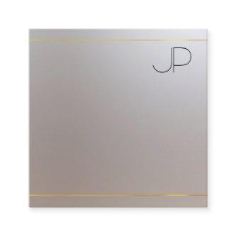 Modern Elegant Professional Template Gold Silver Square