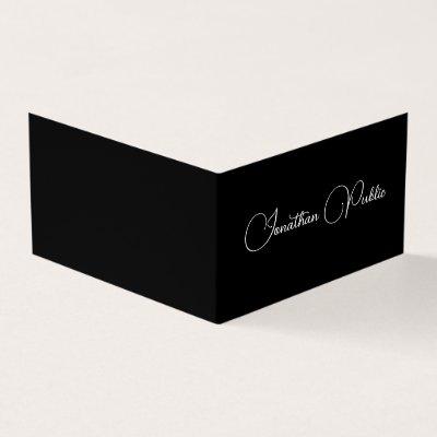 Modern Elegant Professional Typography Folded