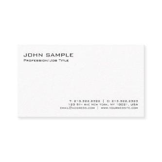 Modern Elegant Professional White Minimalist Plain