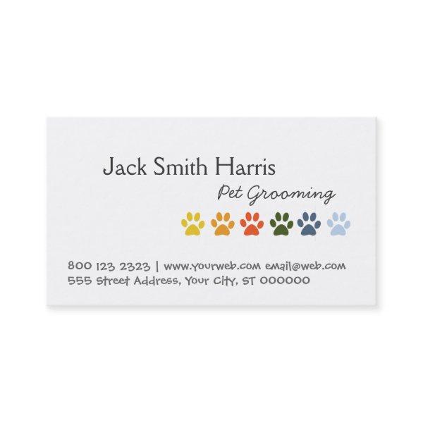 Modern Elegant Rainbow Pets Animal Paws
