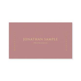 Modern Elegant Red Brown Gold Text Template