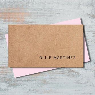 Modern Elegant Rose Printed Kraft Paper Consultant