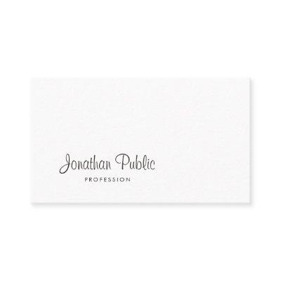 Modern Elegant Script Creative Design Classy Plain