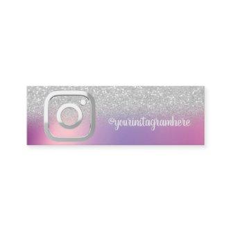 Modern,Elegant Silver Bokeh Instagram Social Media Mini