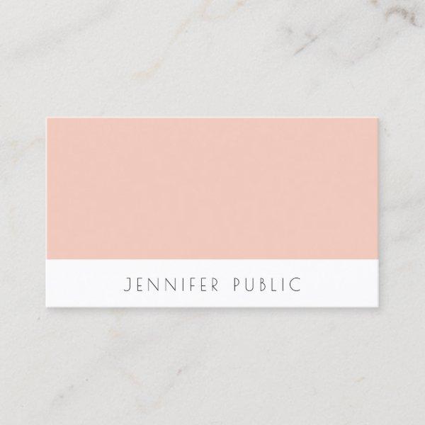 Modern Elegant Simple Blush Pink White Template