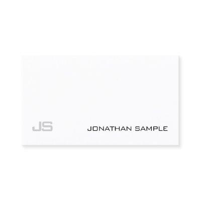 Modern Elegant Simple Design White Plain Trendy