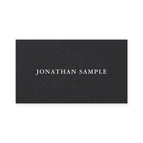 Modern Elegant Simple Professional BW Plain Luxury