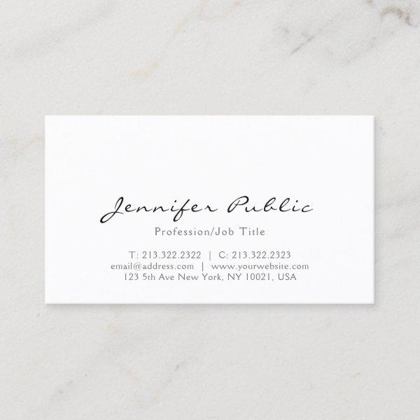 Modern Elegant Simple Template Personalized