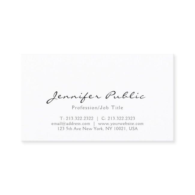 Modern Elegant Simple Template Personalized