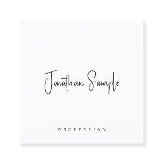 Modern Elegant Simple Template Typography Square