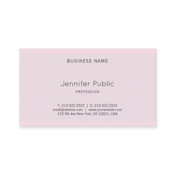 Modern Elegant Sleek Pretty Pink Purple Artistic