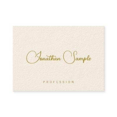 Modern Elegant Template Gold Look Typography Text