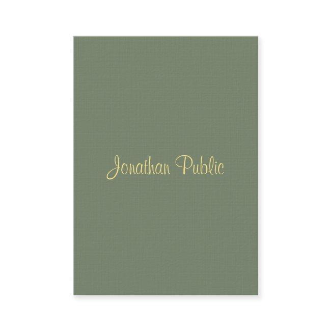 Modern Elegant Template Handwriting Script Name
