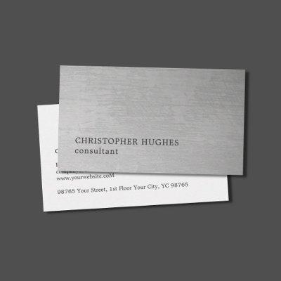 Modern Elegant Texture Grey Consultant