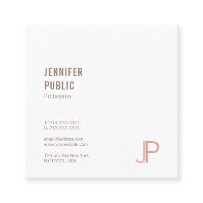 Modern Elegant Trendy Design Initials Template Top Square