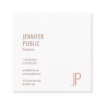 Modern Elegant Trendy Design Monogram Template Square