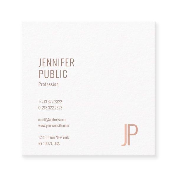 Modern Elegant Trendy Design Monogram Template Square