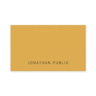 Modern Elegant Trendy Yellow Brown Simple Template