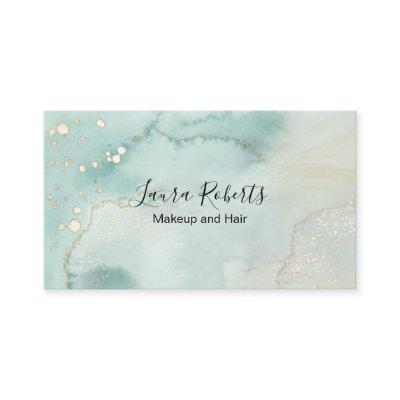 Modern Elegant Watercolor Green and Gold