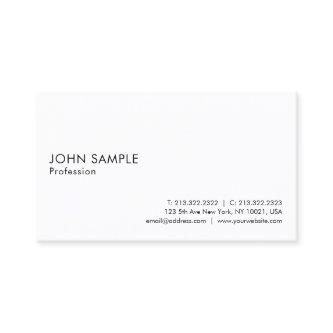 Modern Elegant White Clean Plain Professional