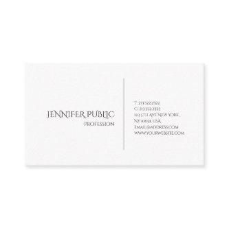 Modern Elegant White Creative Minimalistic Design
