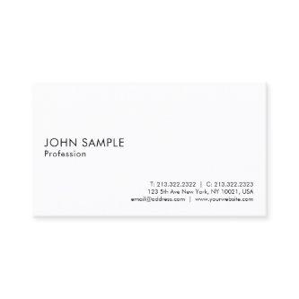 Modern Elegant White Professional Clean Plain