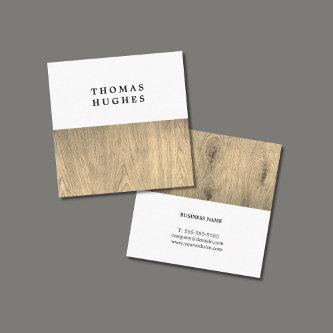 Modern Elegant Wooden Consultant Square