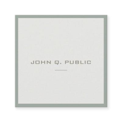Modern Elite Simple Design Template Elegant Green Square