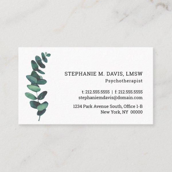 Modern Eucalyptus Psychotherapist