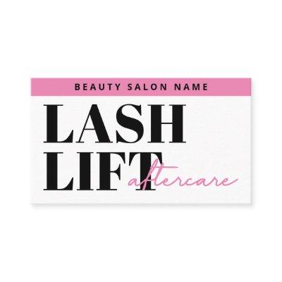 Modern Eyelash Extensions Lash Lift Aftercare