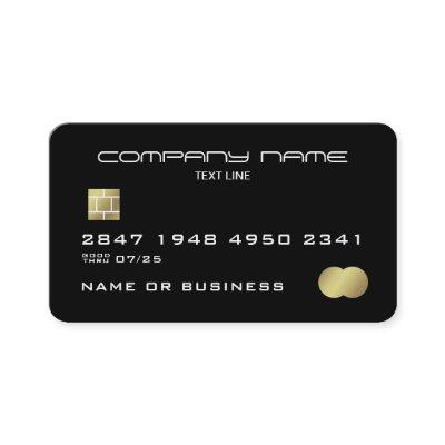 Modern Faux Credit Card Style