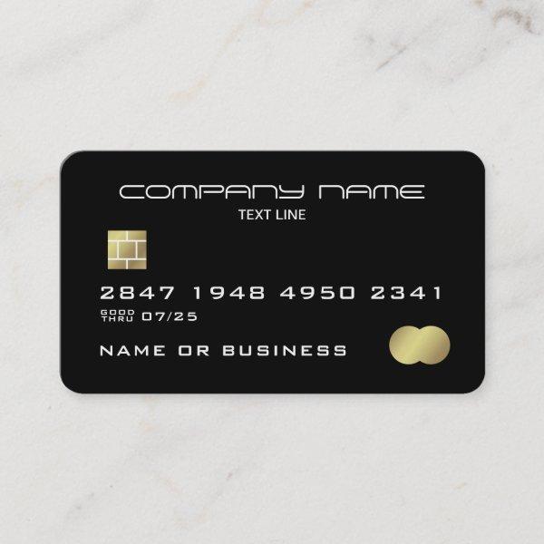 Modern Faux Credit Card Style