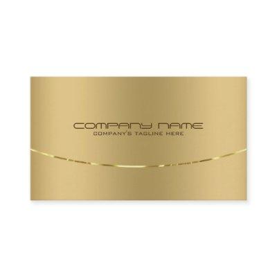 Modern Faux Gold Print Stainless Steel Look
