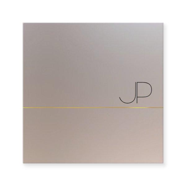 Modern Faux Gold Silver Monogram Elegant Square