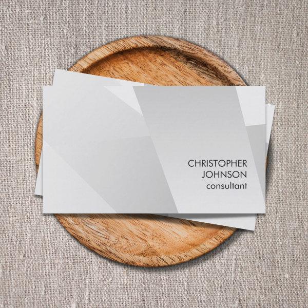 Modern Faux Silver Geometric Pattern Consultant