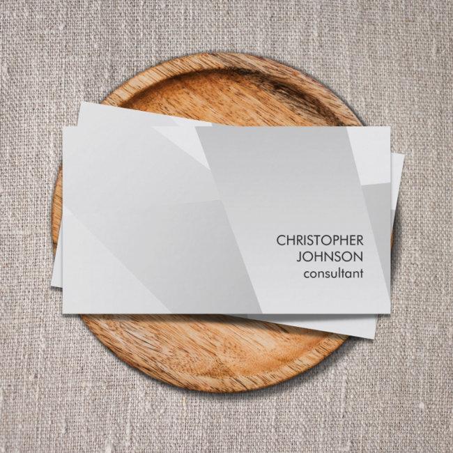Modern Faux Silver Geometric Pattern Consultant