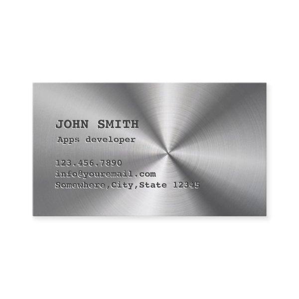 Modern Faux Stainless Steel Metal Apps developer