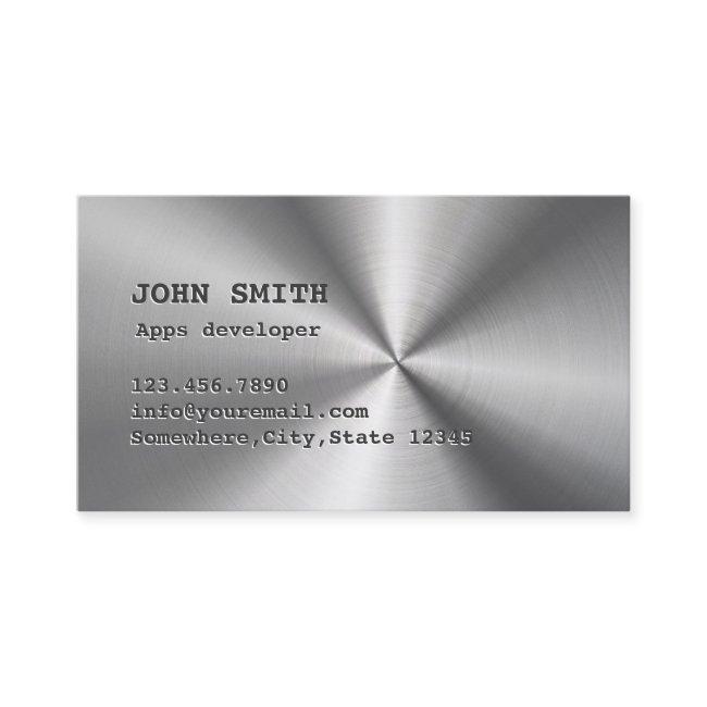Modern Faux Stainless Steel Metal Apps developer
