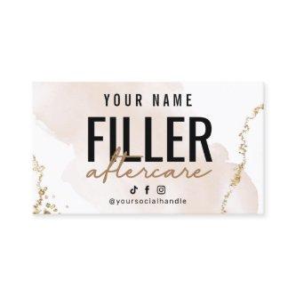 Modern Filler Instruction Aftercare Card
