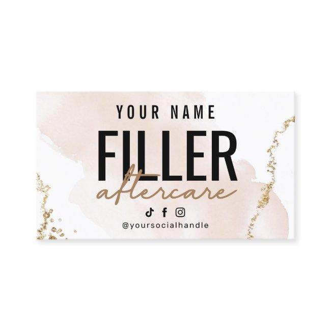 Modern Filler Instruction Aftercare Card