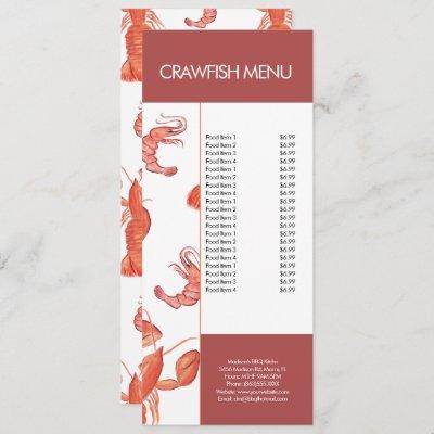 Modern Fish Seafood Crawfish Restaurant Menu