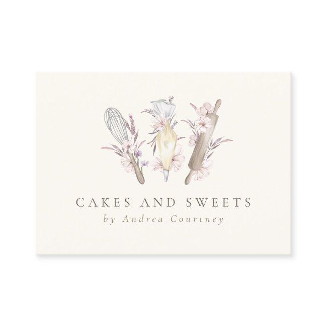 Modern Floral Bakery Pastry Chef Baking Utensils