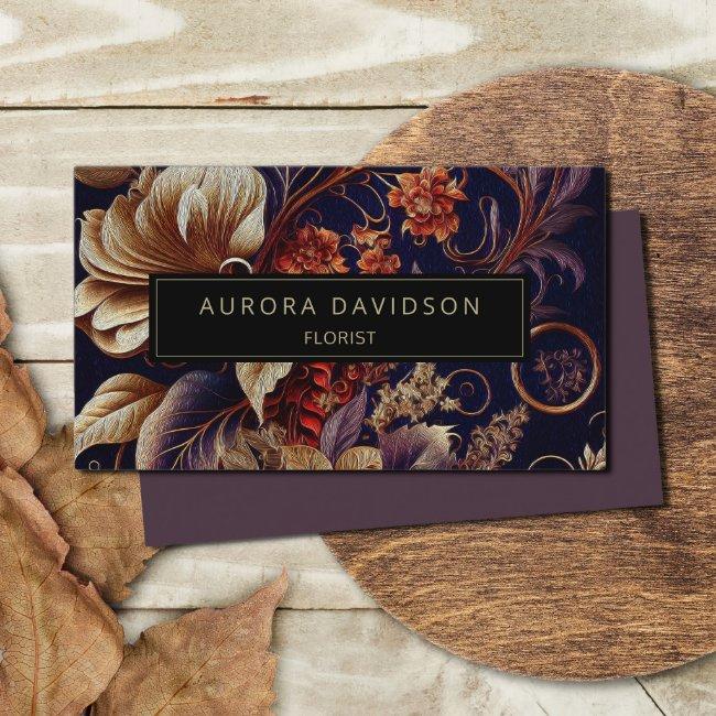 Modern Floral Dark Colorful Elegant