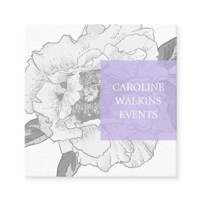 Modern Floral Peony Square