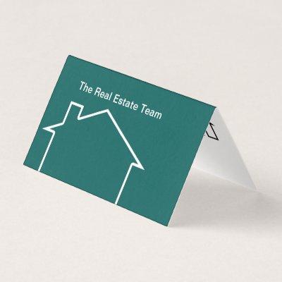 Modern Folded Real Estate Business Tent Cards