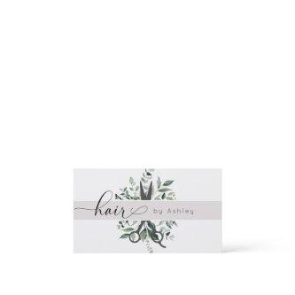 Modern Foliage Salon Shears Logo Appointment
