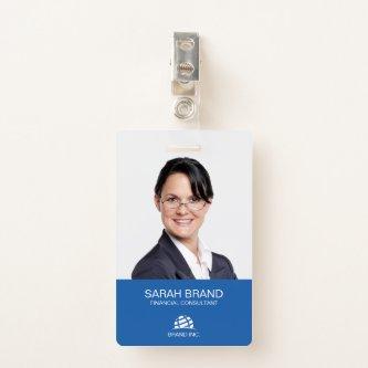 Modern Full Photo Business ID Badge