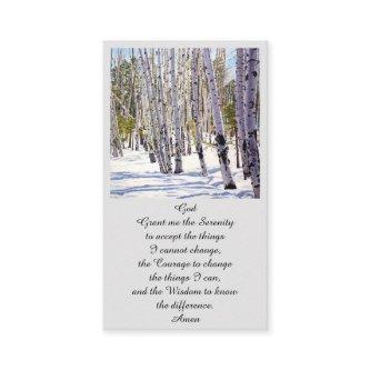 Modern Funeral Memorial Service Card